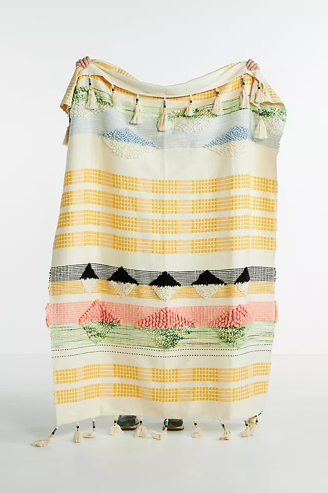 Tasseled Rug Throw Blanket | Anthropologie (US)