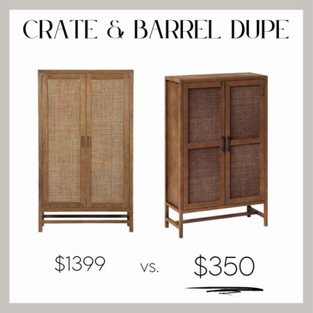 Found an amazing Crate & Barrel cane / rattan wooden cabinet dupe!! 🏃🏼‍♀️🏃🏼‍♀️ 

Crate and Barrel Pottery Barn Rattan Cane Woven Wooden Transitional Living Room Furniture Accent Furniture Teak Wood

#LTKsalealert #LTKSeasonal #LTKhome