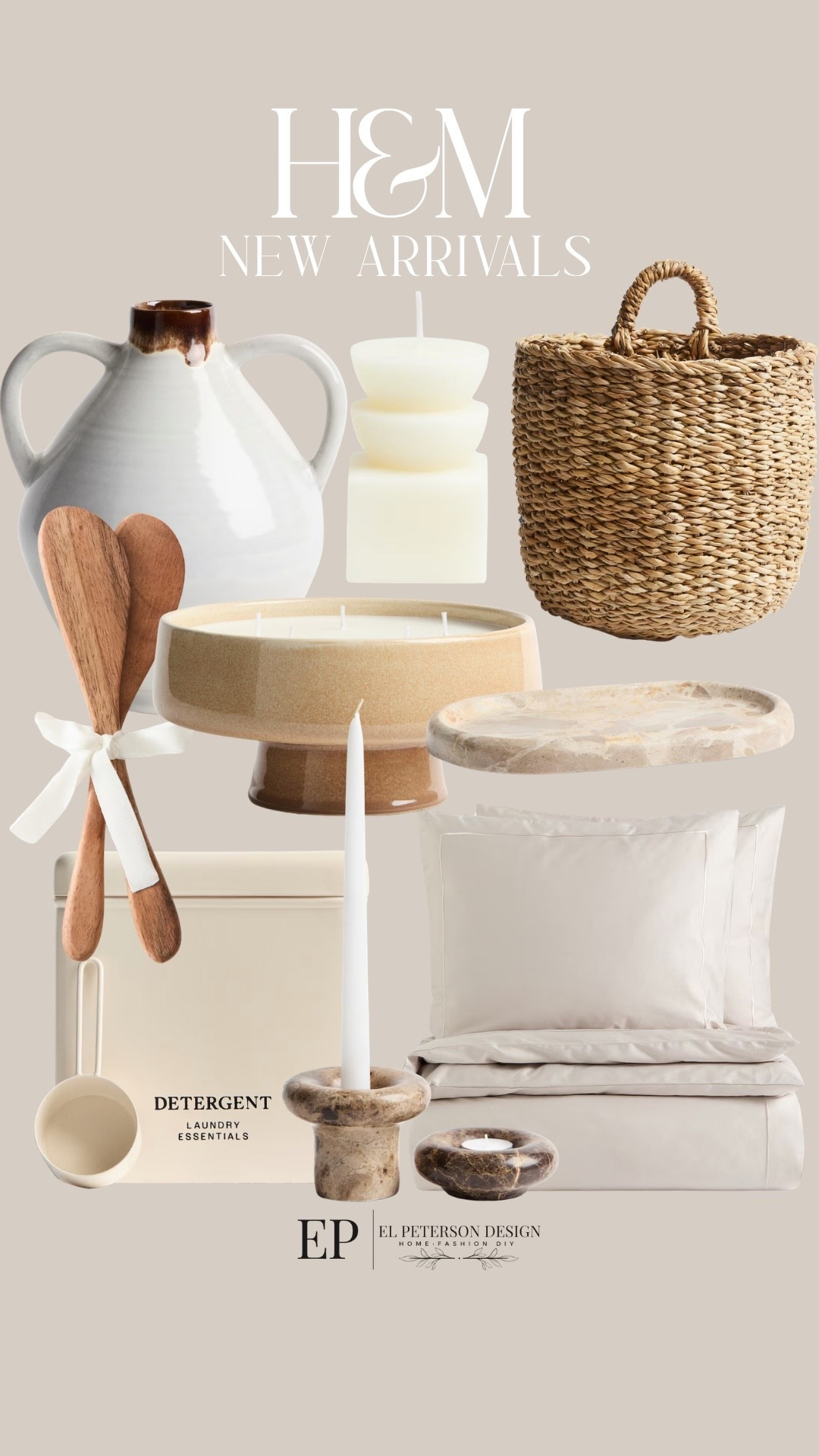 H&M
New arrivals
Basket
Detergent holder
Candle
Vase
Comforter set
Candle holder

#LTKHome