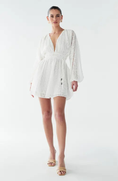 BWLDR Gracie Mini Dress in White at Nordstrom, Size 6 | Nordstrom