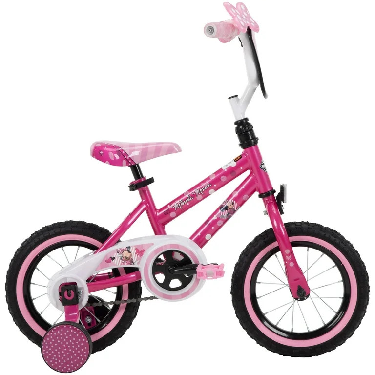 Disney 12 in. Minnie Mouse Bike with Training-Wheels for Girl's, Ages 2"+ Years,  Pink by Huffy | Walmart (US)