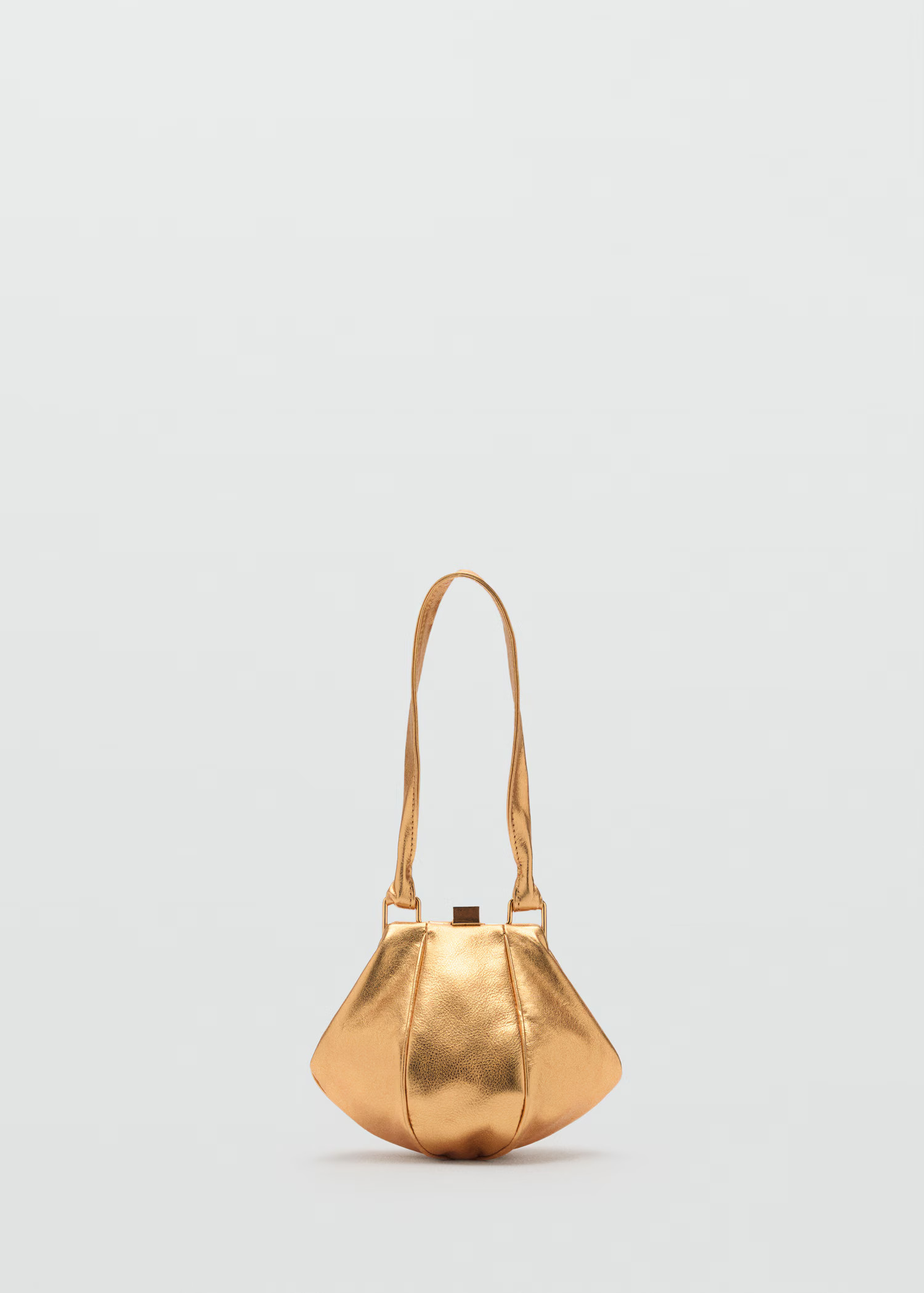 100% metallic leather bag - Women | MANGO United Kingdom | MANGO (UK)