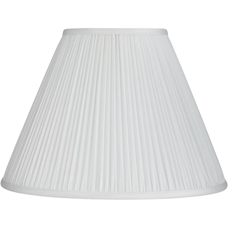Springcrest White Mushroom Pleated Medium Empire Lamp Shade 7" Top x 16" Bottom x 12" Slant x 11.... | Target