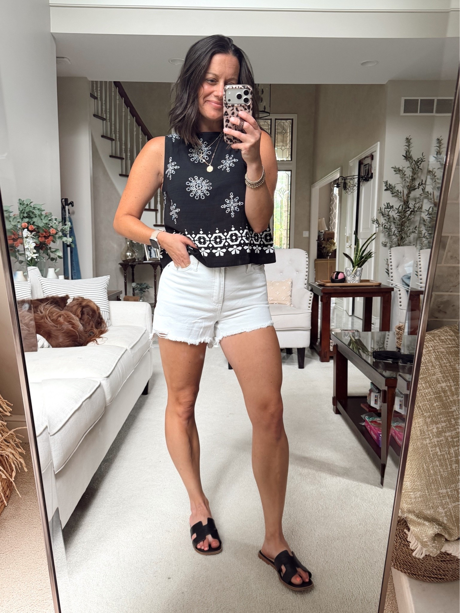 Summer mom outfit idea! Top runs true to size - shorts run a tad small.

#LTKootd #LTKmomlife #LTKOver40