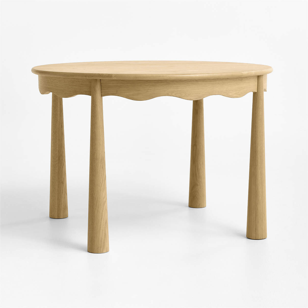 Waveland Natural Oak Wood Round Kids Play Table + Reviews | Crate & Kids | Crate & Barrel