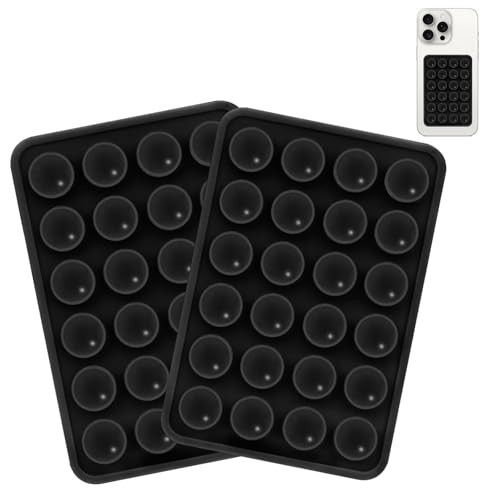 Giumel 2PCS Silicone Suction Phone Case Mount, Non Slip Suction Cup, Hands-Free Phone Accessories Holder for Selfies and Videos, Silicone Adhesive Stand Sticky for Cell Phone Inkiness | Amazon (US)