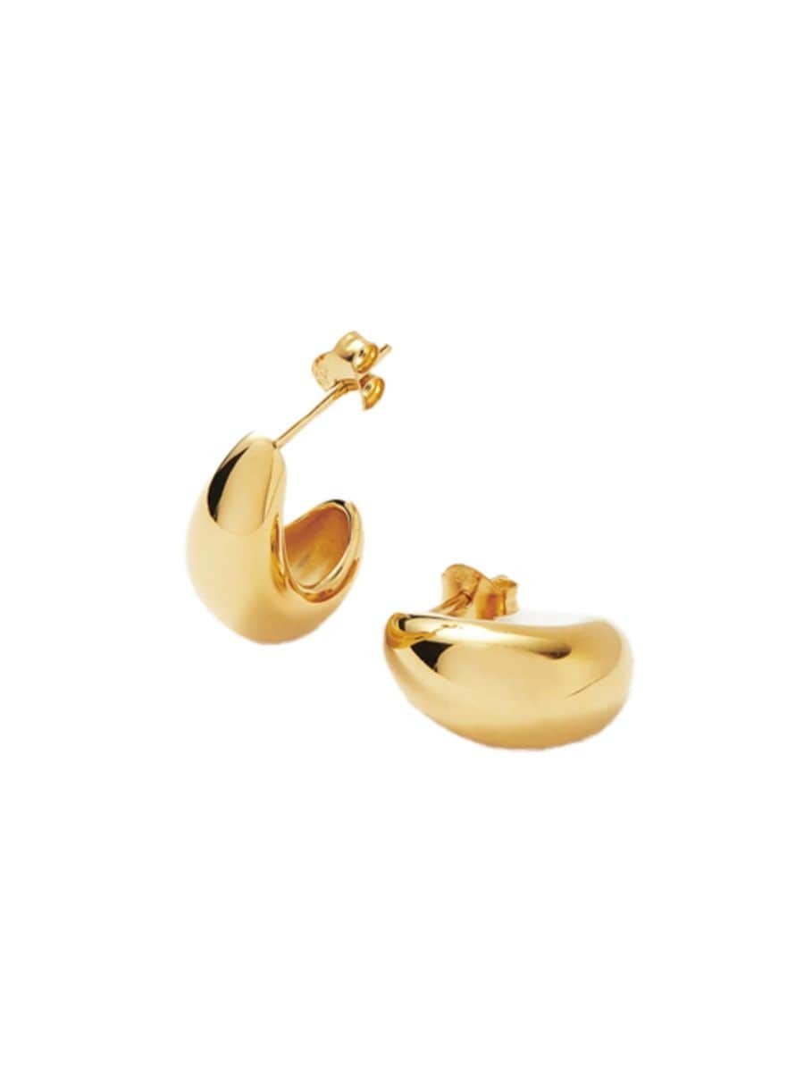 Savi 18K-Yellow-Gold Vermeil Mini Domed Huggie Hoop Earrings | Saks Fifth Avenue