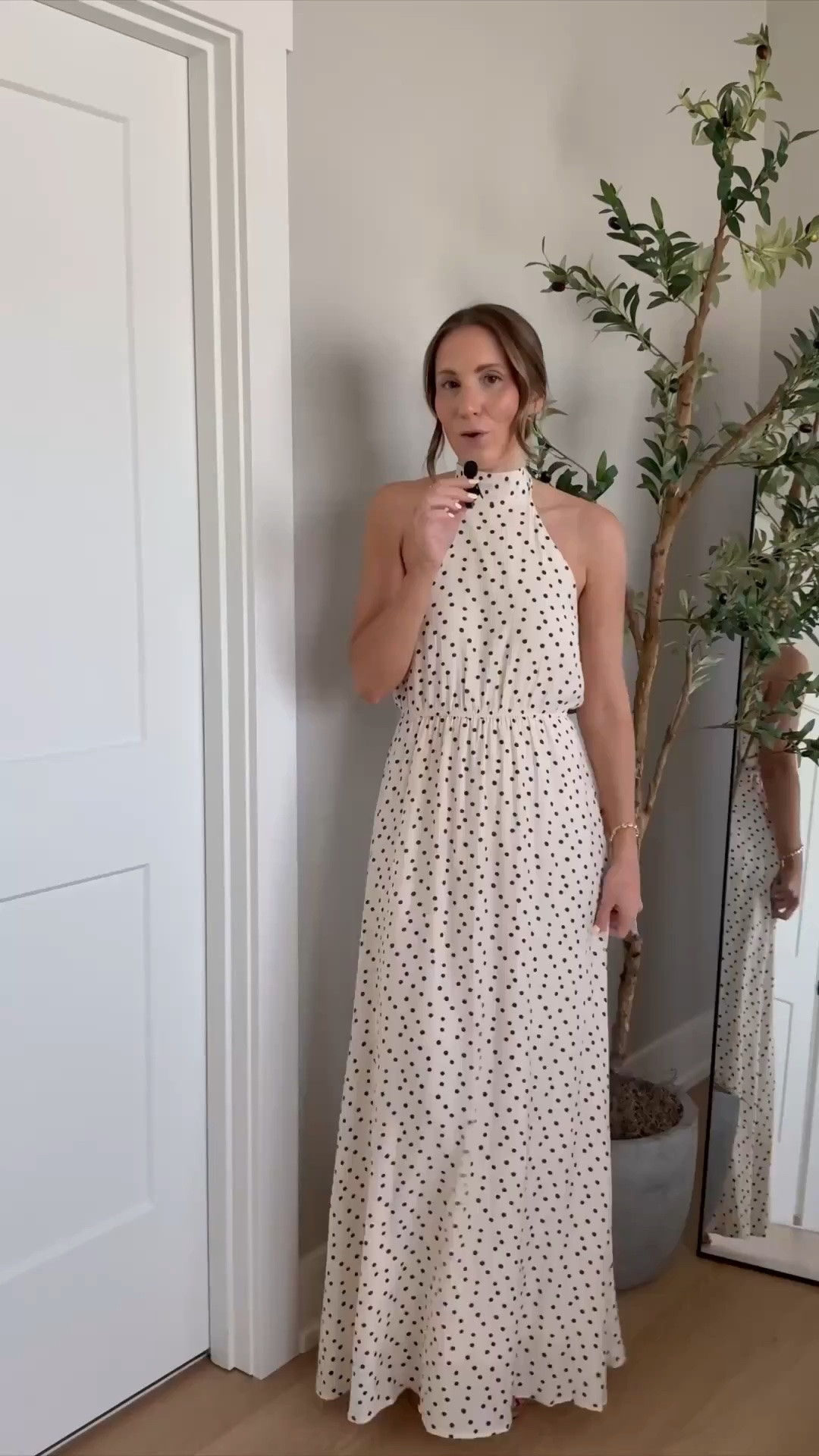 This dress is lightweight and breezy and perfect for a summer event! I love the polka dots (duh), the halter neck and the easy breezy lightweight fabric. Wearing a size small 

Polka dot dress, summer style, easy clothes,  special

#LTKdayinmylife #LTKootd #LTKSeasonal