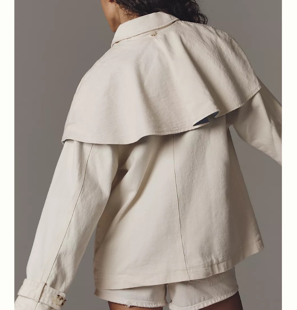 Collar trench coat 
New at Anthro! 
Spring coat 

#LTKSeasonal