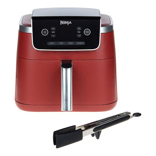 Ninja Pro 4-in-1 5qt. Air Fryer with Tongs and Recipes - Orange | HSN
