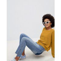 Brave Soul Grunge Round Neck Jumper - Mustard yellow | ASOS CH