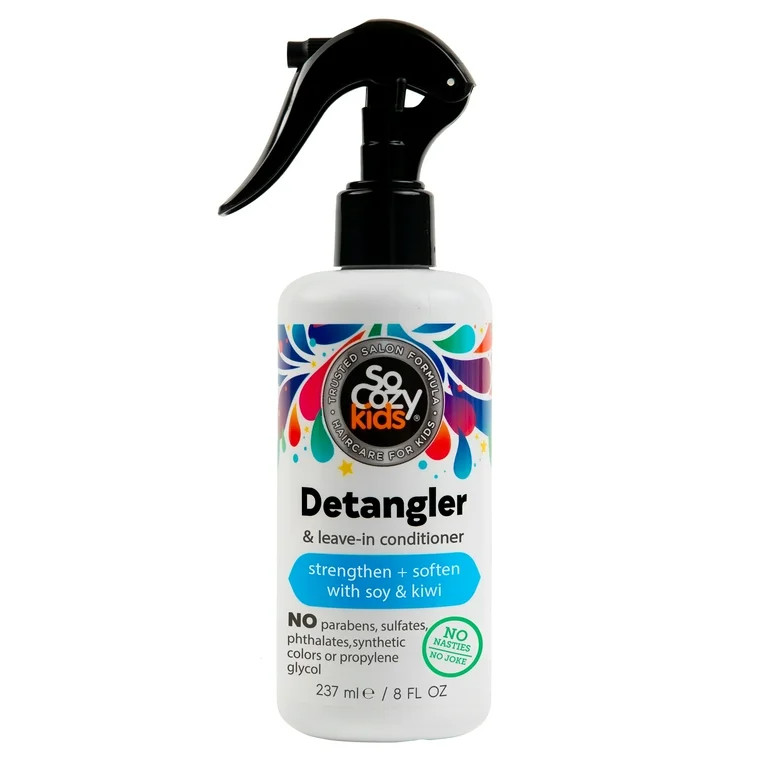 SoCozy Kid's Detangler & Leave-in Conditioner with Soy & Kiwi, for All Hair Types, 8 oz | Walmart (US)