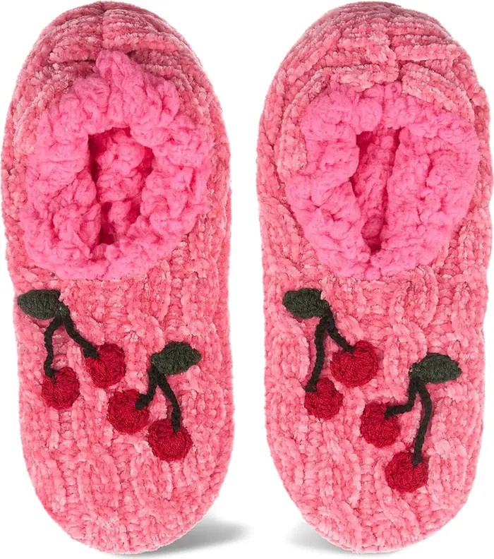 Cherries Chenille Slipper Socks | Nordstrom