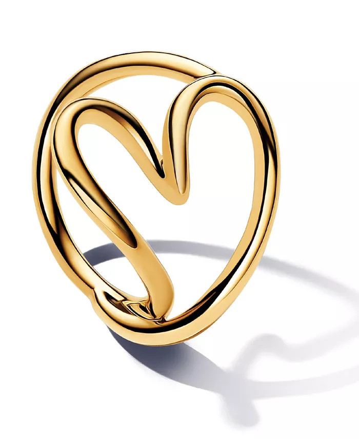 Pandora
          
        
  
      
            Shaped Heart Ring in 14k Gold-plated | Macy's