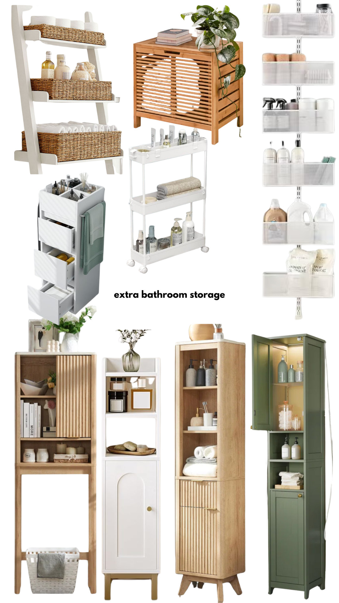 Shopping Cart Wednesday: extra bathroom storage 

 #LTKHome #LTKStyleTip