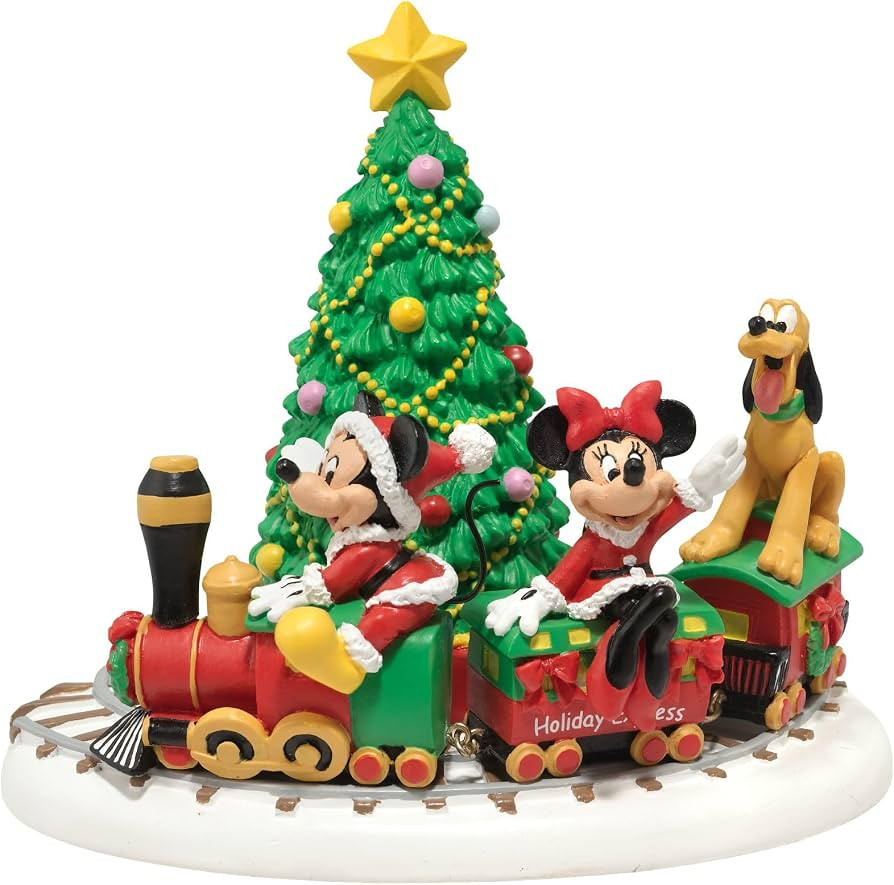Department 56 Disney Village Miniature Display Piece Mickey's Holiday Express | Amazon (US)