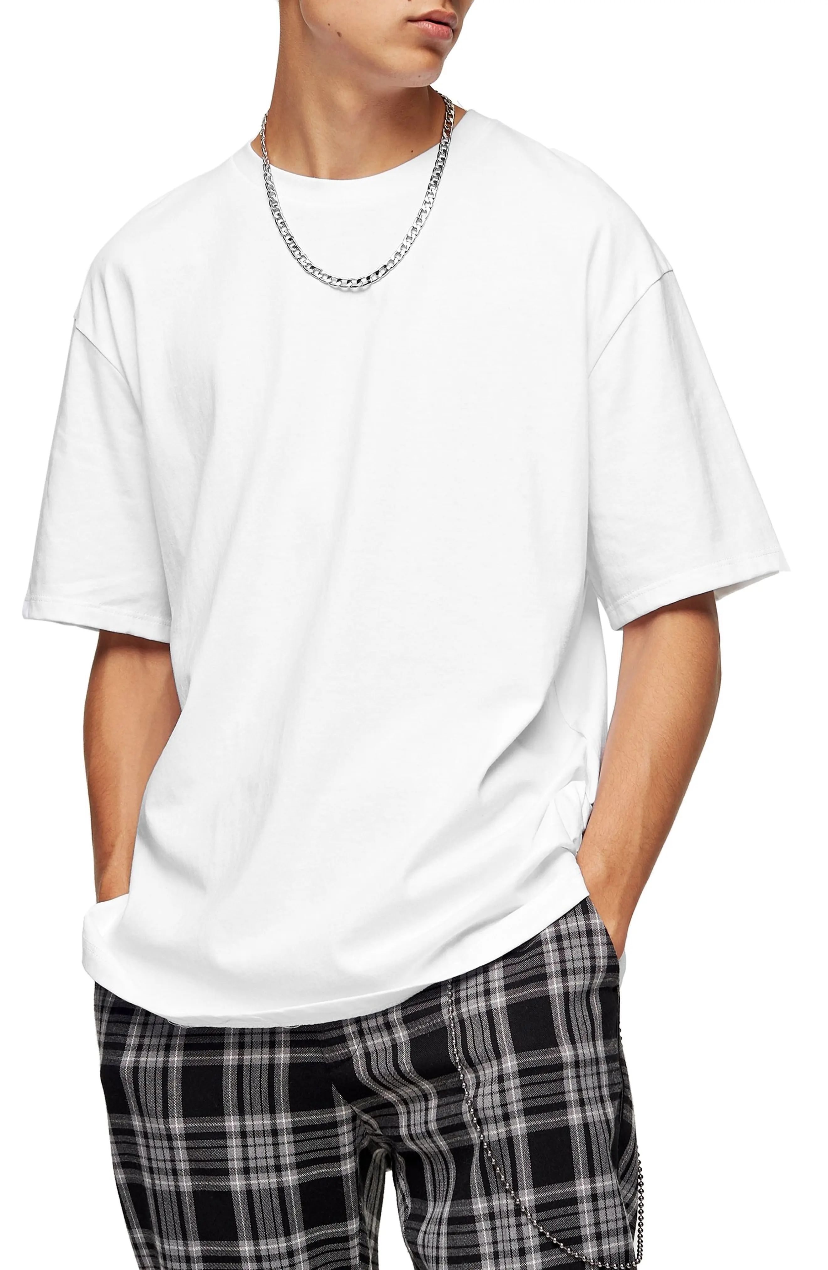 Men's Topman Oversize Fit T-Shirt, Size Large - White | Nordstrom