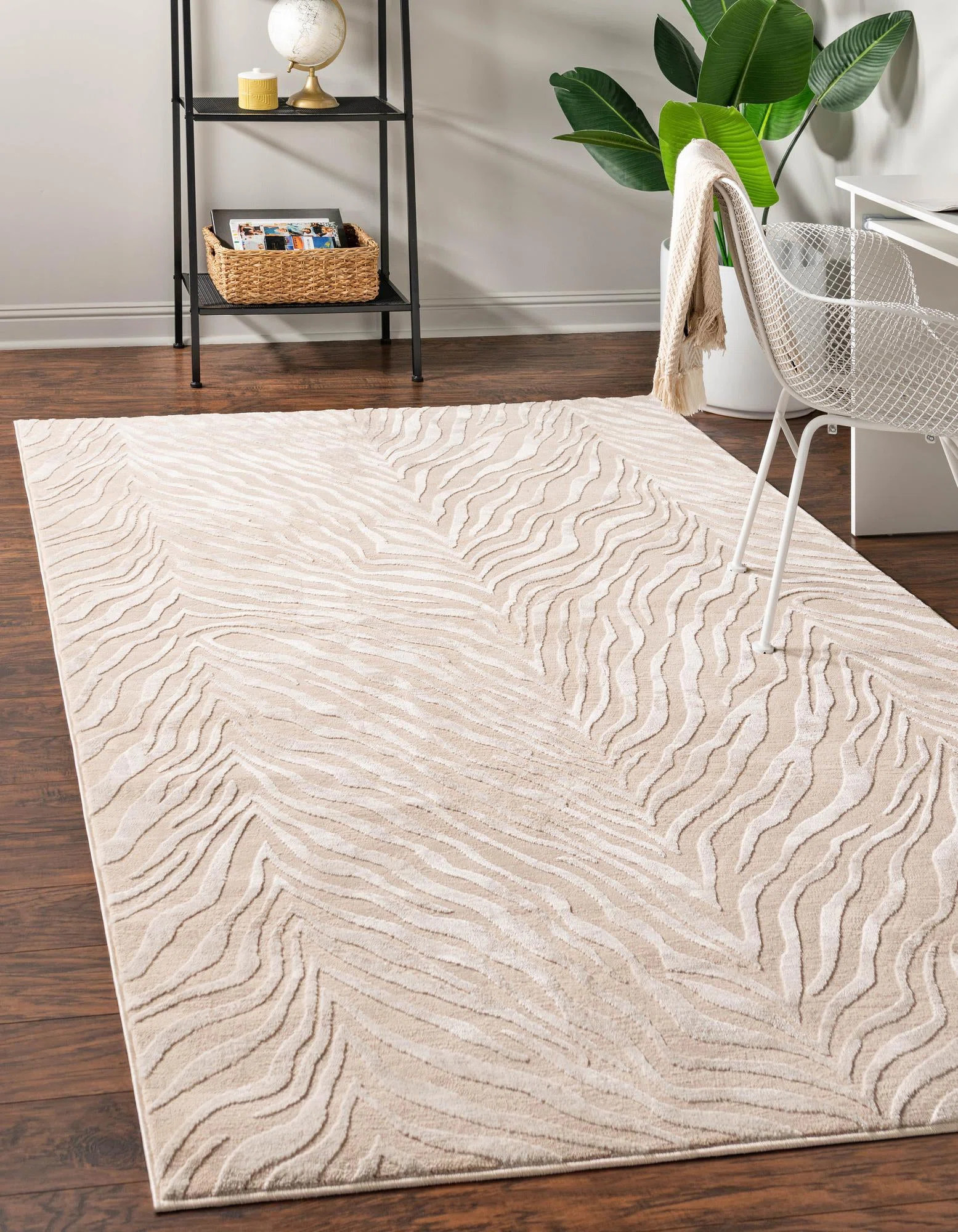 Tatte Animal Print Ivory/Beige Area Rug | Wayfair North America
