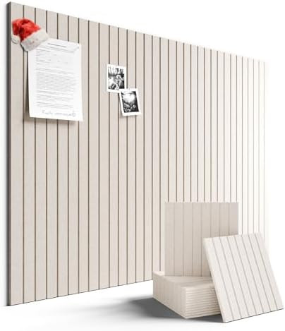 Large Felt Bulletin Board 48" x 36" Cork Board Alternative-12 Pack with 70 Safe Removable Adhesiv... | Amazon (US)