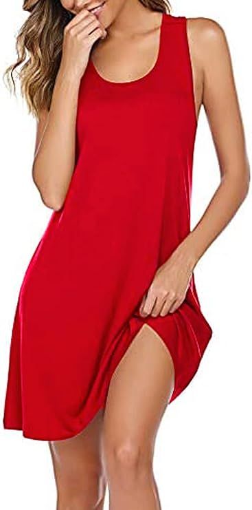 Avidlove Sleepwear for Women Tank Nightgown Chemise Racerback Sleeveless Sleep Dress | Amazon (US)