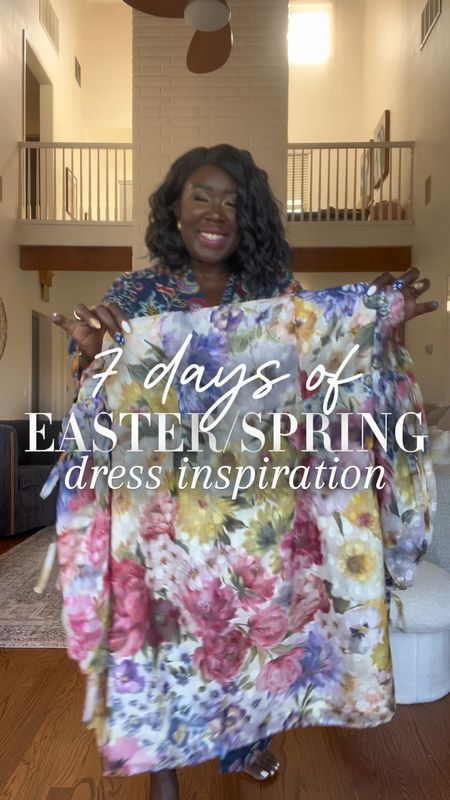 Floral patterns will forever be my favorite Spring trend!! This Express mini dress is perfect for Easter and Spring! You can even detach the sleeves!! Styled it with platform heels, cat eye sunglasses, feather clutch and gold earrings!

#LTKVideo #LTKstyletip #LTKSeasonal