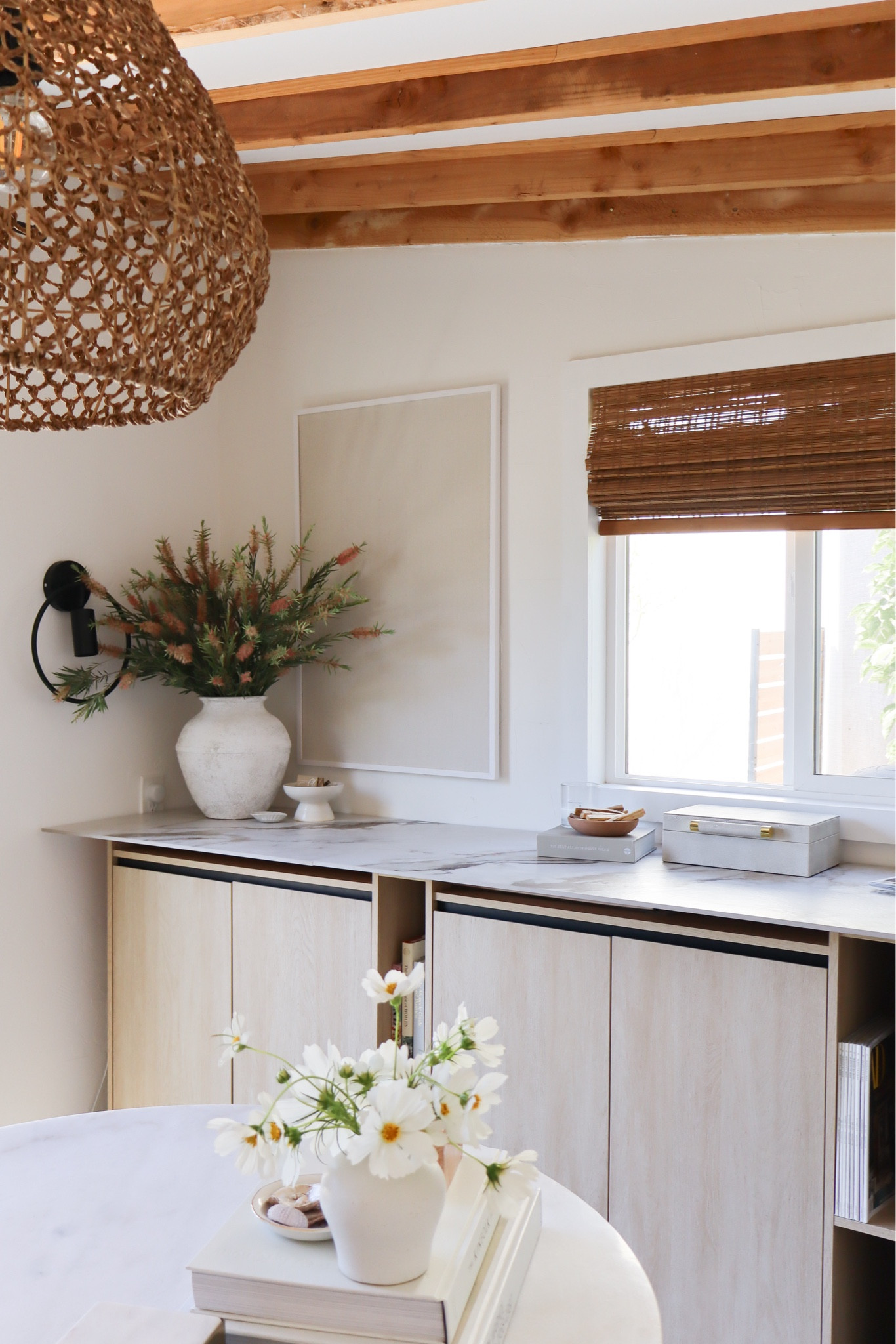 Studio storage and organization pieces 