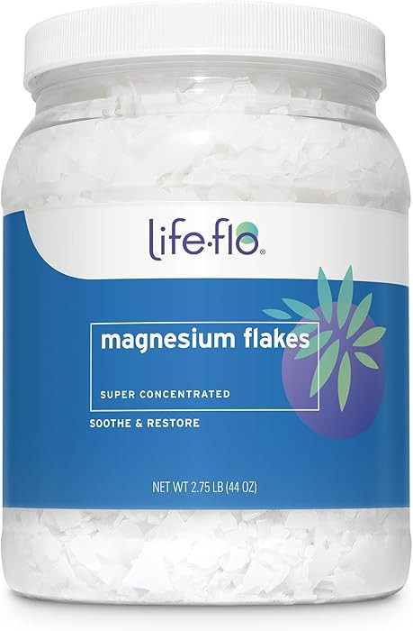 LIFE-FLO Magnesium Bath Flakes - Unscented Magnesium Flakes with Ancient Trace Minerals from the ... | Amazon (US)