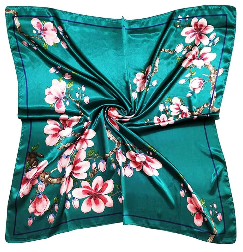 vabovin Silk Like Head Scarf for Women Satin Printed Bandana for Hair Wrapping Fashion Accessory ... | Amazon (US)