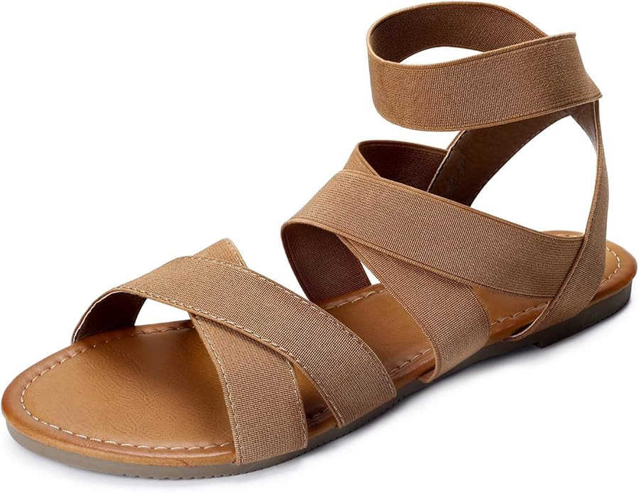 SANDALUP Women's Elastic Flat Sandals | Amazon (US)