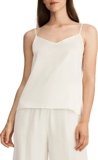 V Neckline Silk Camisole with Spaghetti Straps | Nordstrom