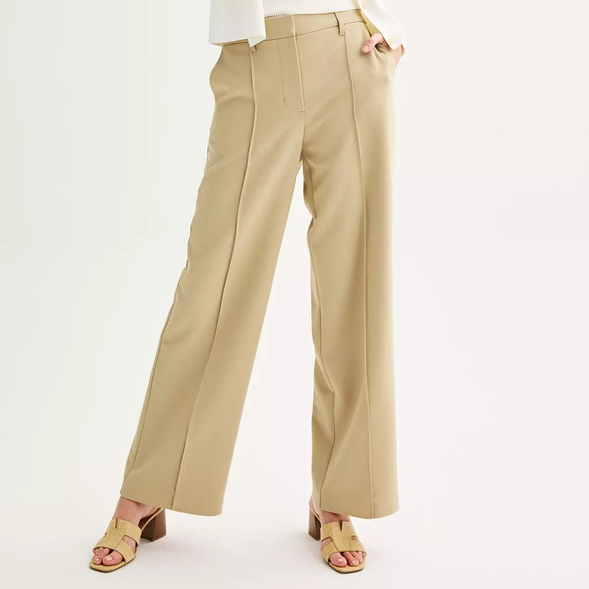 Women's Nine West High-Rise Wide Leg Trousers | Kohl's