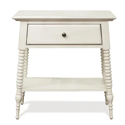 Newcastle 1 Drawer Nightstand Rosecliff Heights Color: Paperwhite | Wayfair North America
