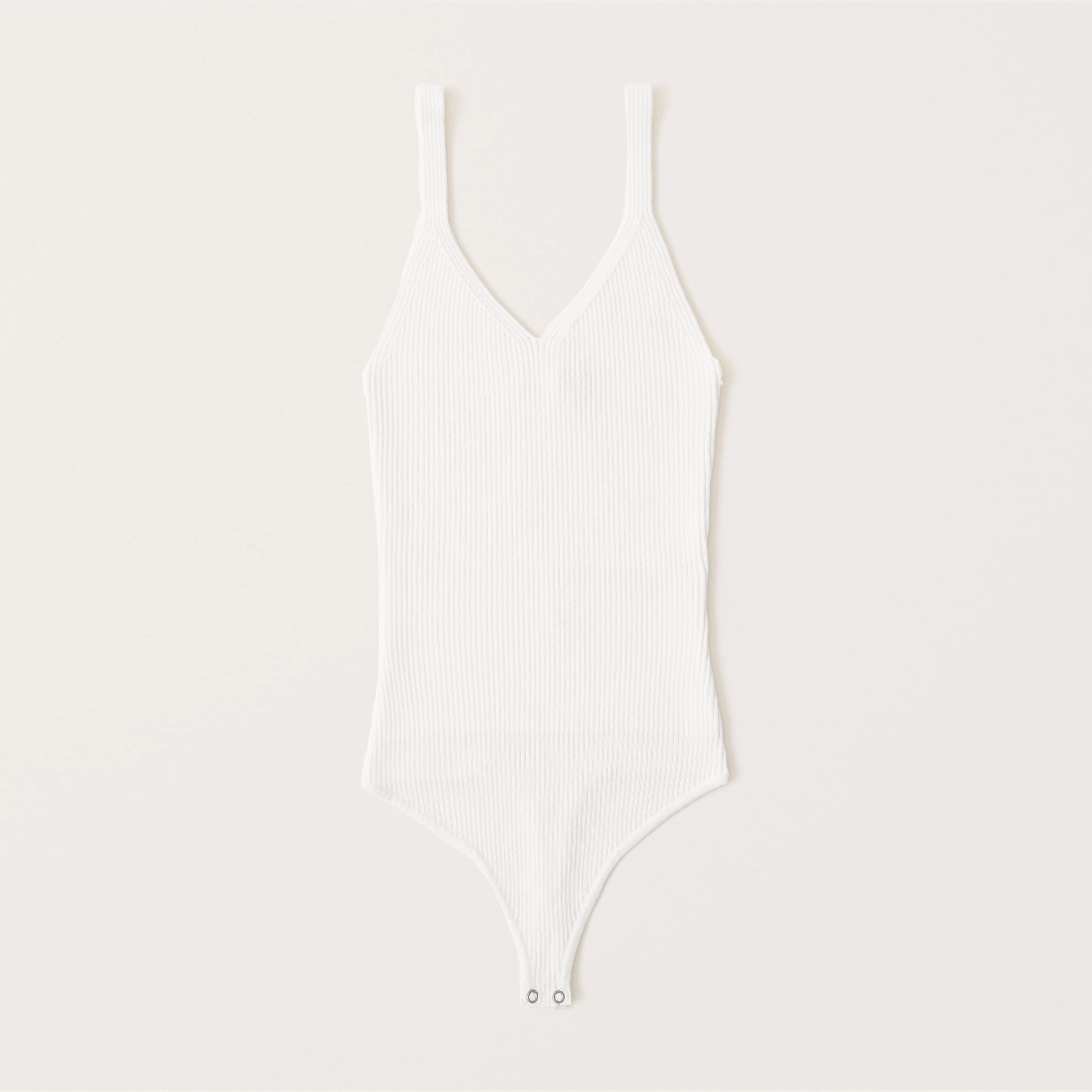 Ribbed Knit Bodysuit | Abercrombie & Fitch (US)