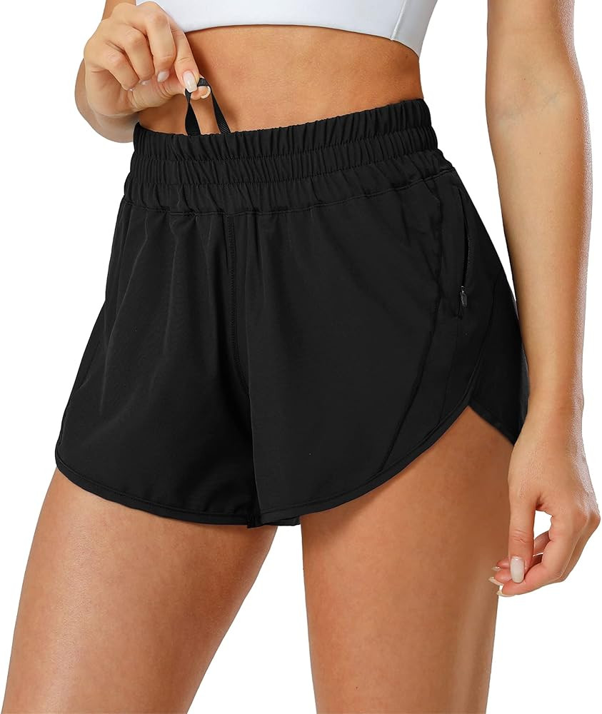 Aurefin Athletic Shorts for Women,Women's Quick Dry Workout Sports Active Running Track Shorts wi... | Amazon (US)