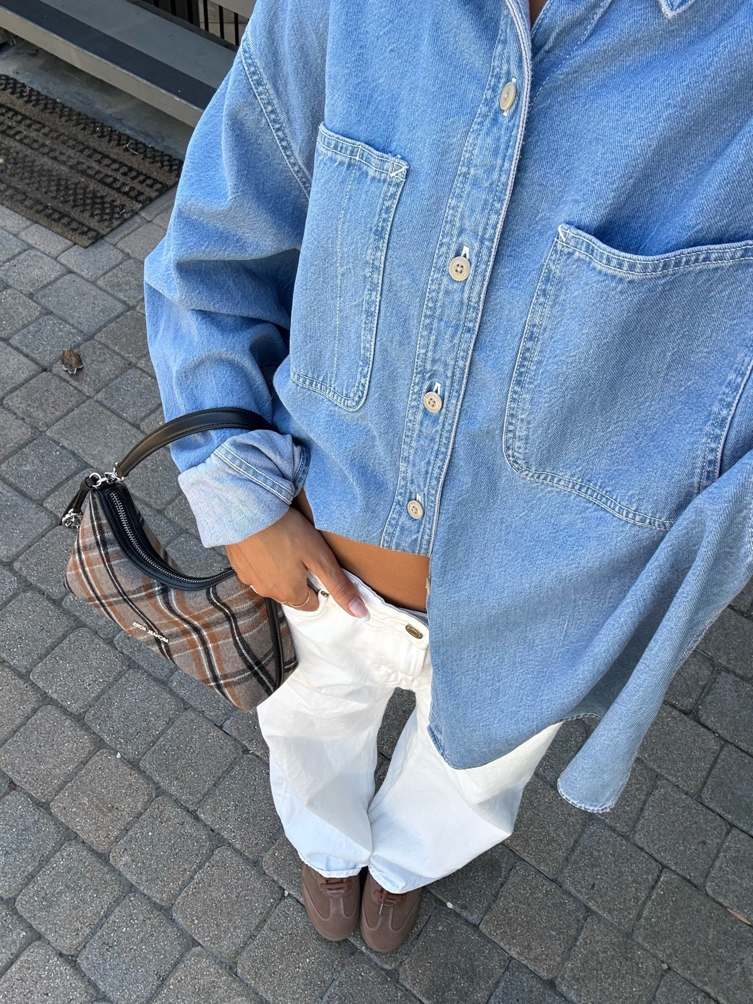 wearing a large in the top!