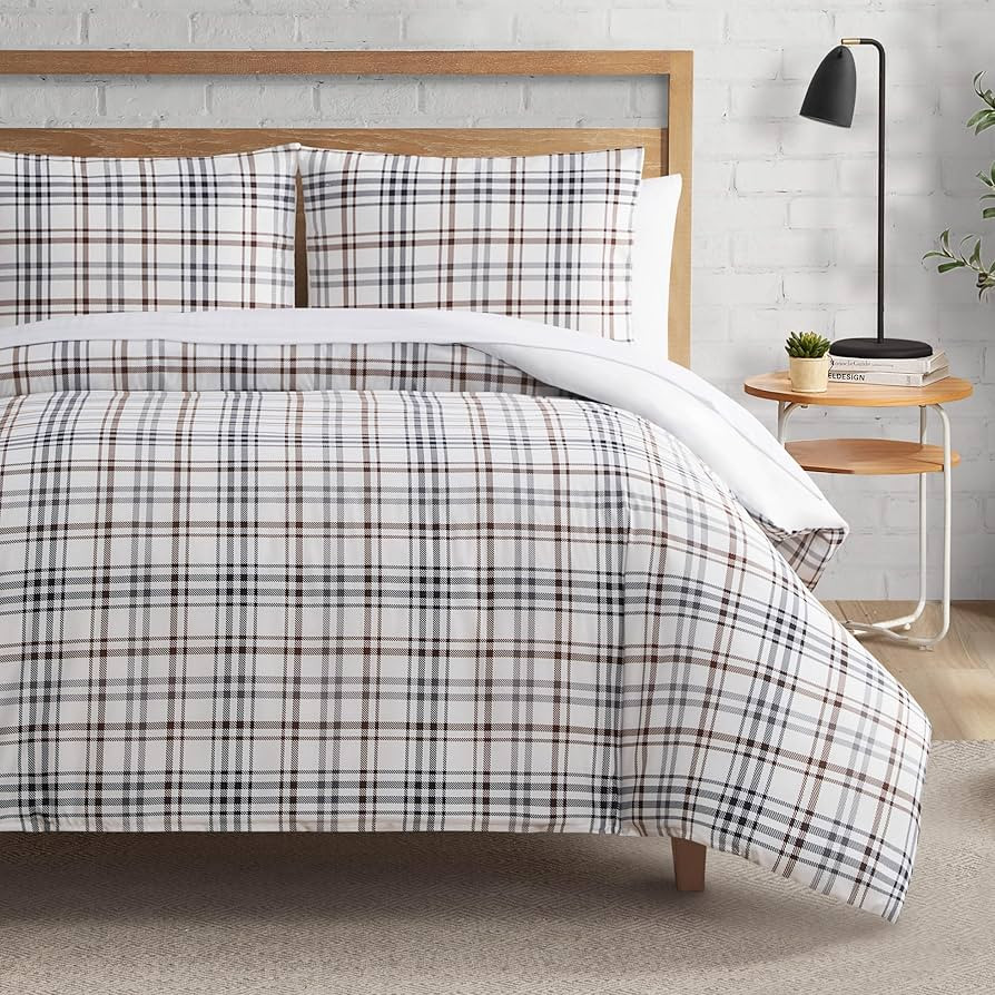 Lucky Brand Camper Plaid Duvet Cover Set - Full/Queen Size - 3 Piece Cozy Bedding Ensemble | Amazon (CA)