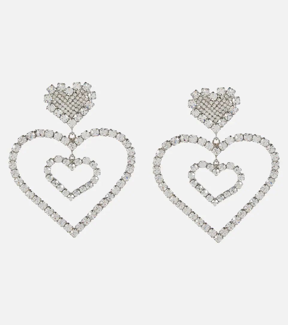 Double Hearts crystal earrings | Mytheresa (US/CA)