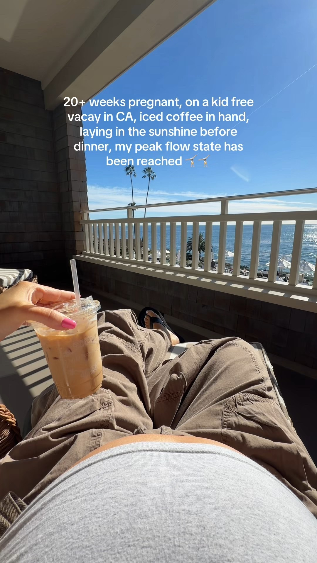 Size L in Abercrombie tee I love the stretch and length of this one it’s so soft and cozy. Sized up one for pregnancy. Free people pants size L the BEST fit super stretchy and comfortable I love the slouchy cargo look. Drawstring waist. 

#pregnant #abercrombie #pregnancystyle #freepeople 

 #ltkbump