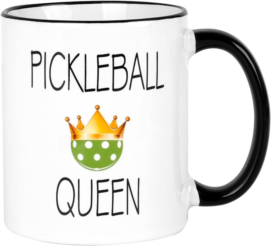 Mustry Pickleball Gifts for Women - Pickleball Queen Mug | Amazon (US)