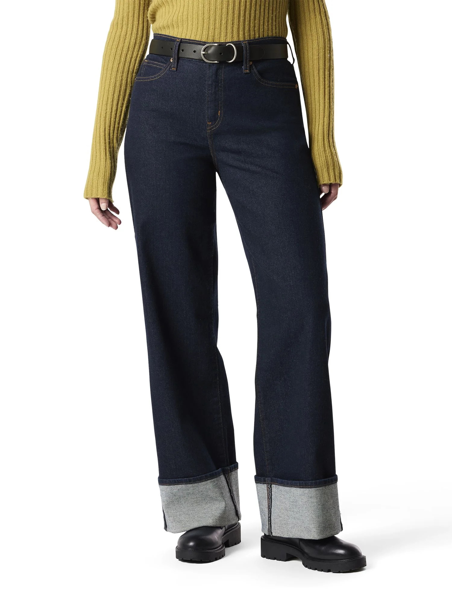 Levi Strauss Signature Women's and Women's Plus Vintage Relaxed Cuffed Stovepipe Jeans, Sizes 2-2... | Walmart (US)