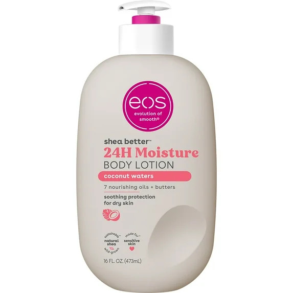 eos Shea Better Body Lotion - Coconut Waters, Made for Dryness, 16 fl oz. - Walmart.com | Walmart (US)
