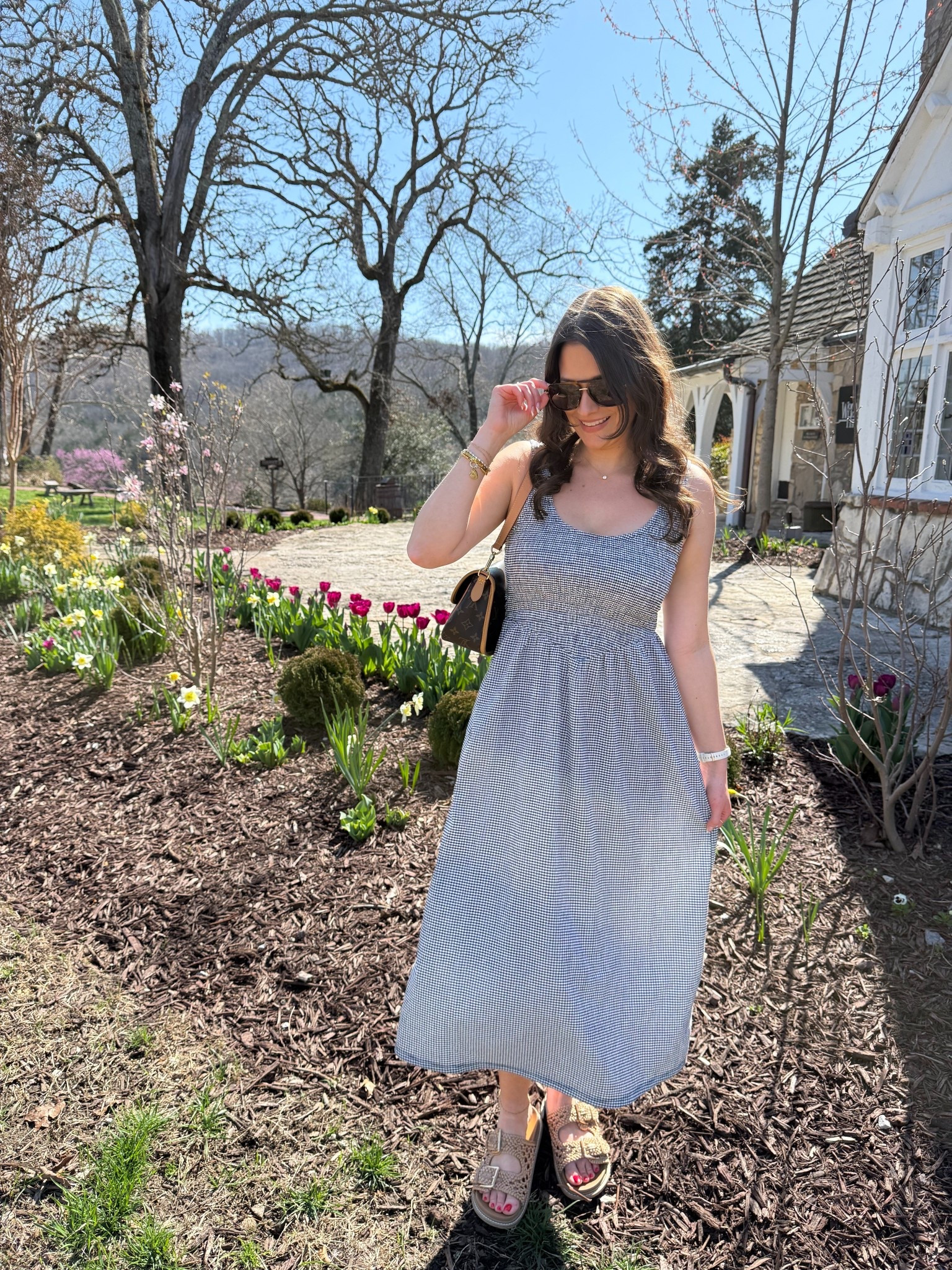 this gingham spring dress is so comfy and cute! Breathable, lightweight, just perfect. Throw on a sweater over the shoulders or add a denim jacket on a cooler day. 

Midi dress, spring style, spring fashion, dress, 

#LTKootd #LTKspring #LTKSaleAlert