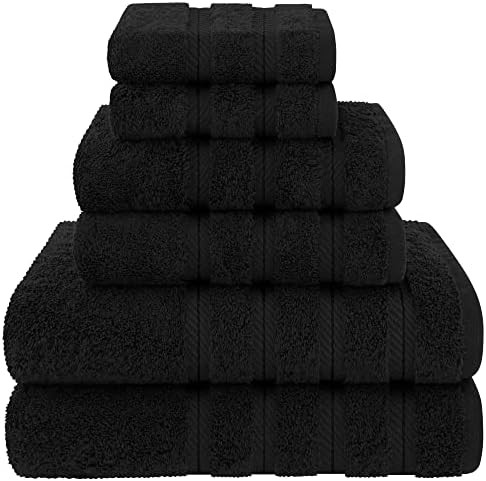 American Soft Linen 6 Piece Towel Set, 2 Bath Towels 2 Hand Towels 2 Washcloths, 100% Turkish Cot... | Amazon (US)