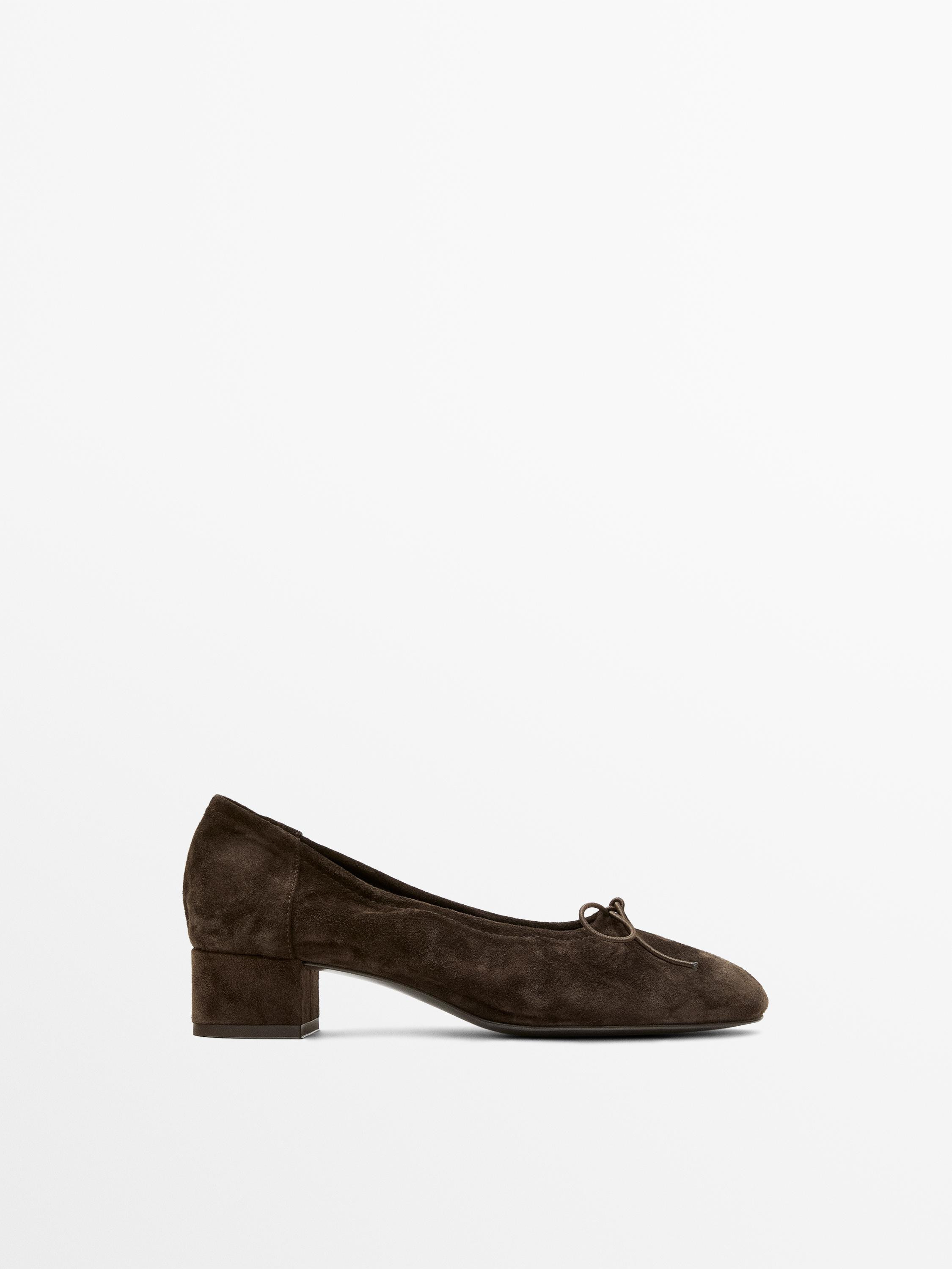 High-heel ballerinas | Massimo Dutti UK