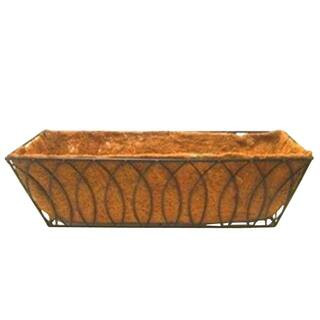 24 in. Devon Window/Deck Planter with AquaSav Coconut Liner Plastic | The Home Depot