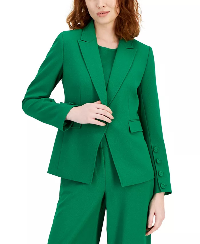 Tahari ASL Women's Single-Button Peak-Lapel Blazer - Macy's | Macy's