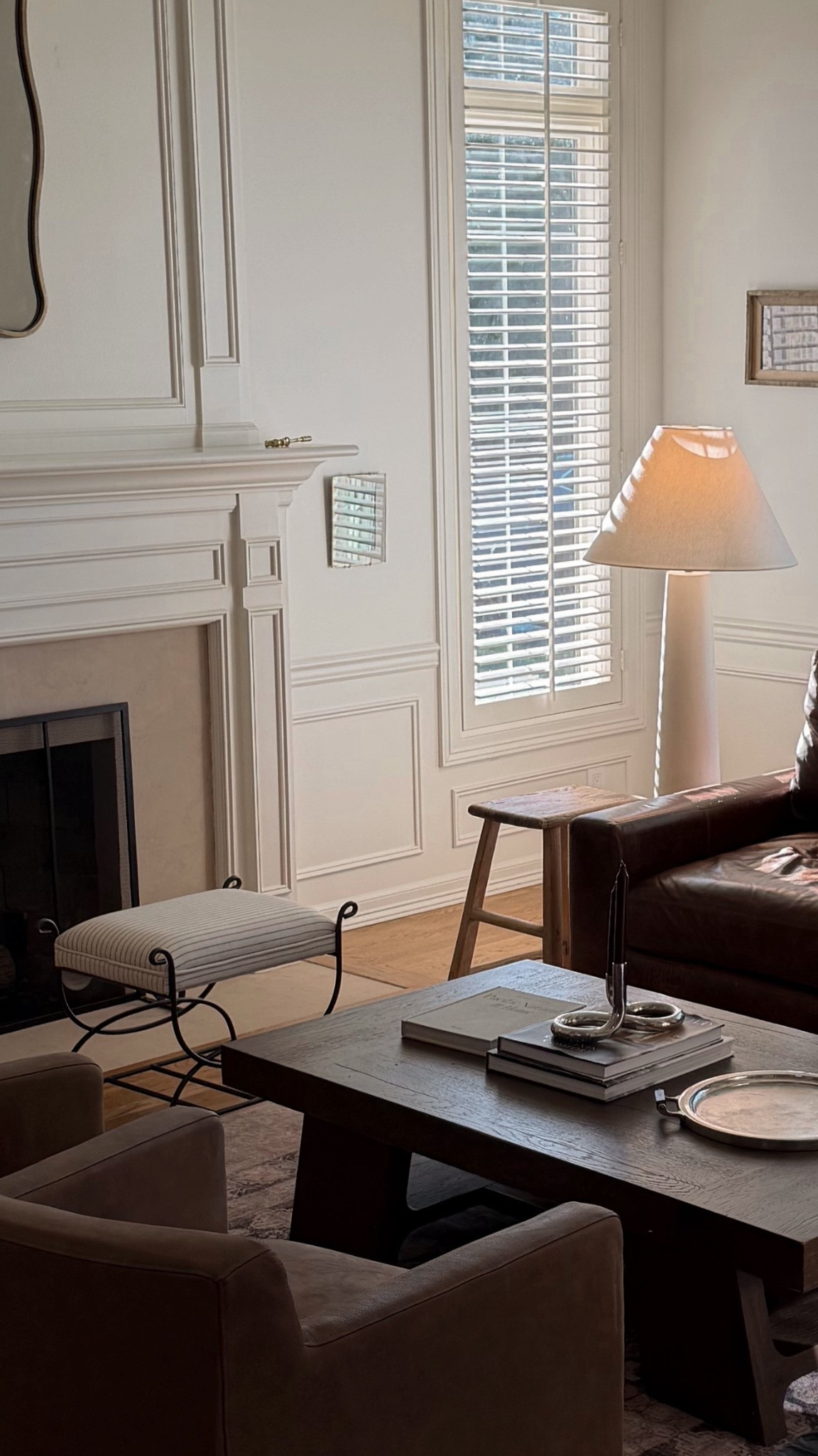 Living room refresh I got a new rug last month and finally put it down! Feels bright and light in here. I LOVE this little stool from target it’s gorgeous and I love the cast iron details. 

#livingroom #target #studiomcgee #cb2 #floorlamp #bresheppardhome #homedecor #restorationhardware #homedesign 