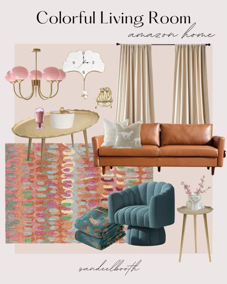 Colorful living room - Amazon home 💓

Anthropologie inspired home decor, velvet furniture, faux leather couch, colorful home finds, Amazon home favorites

#LTKstyletip #LTKhome