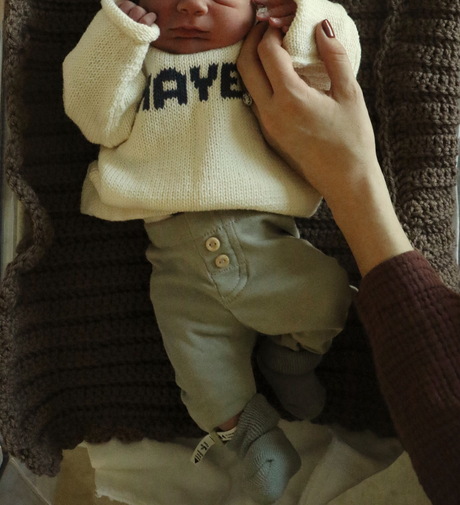 the baby knit name sweaters I’ve used for all of my babies 

#LTKbaby