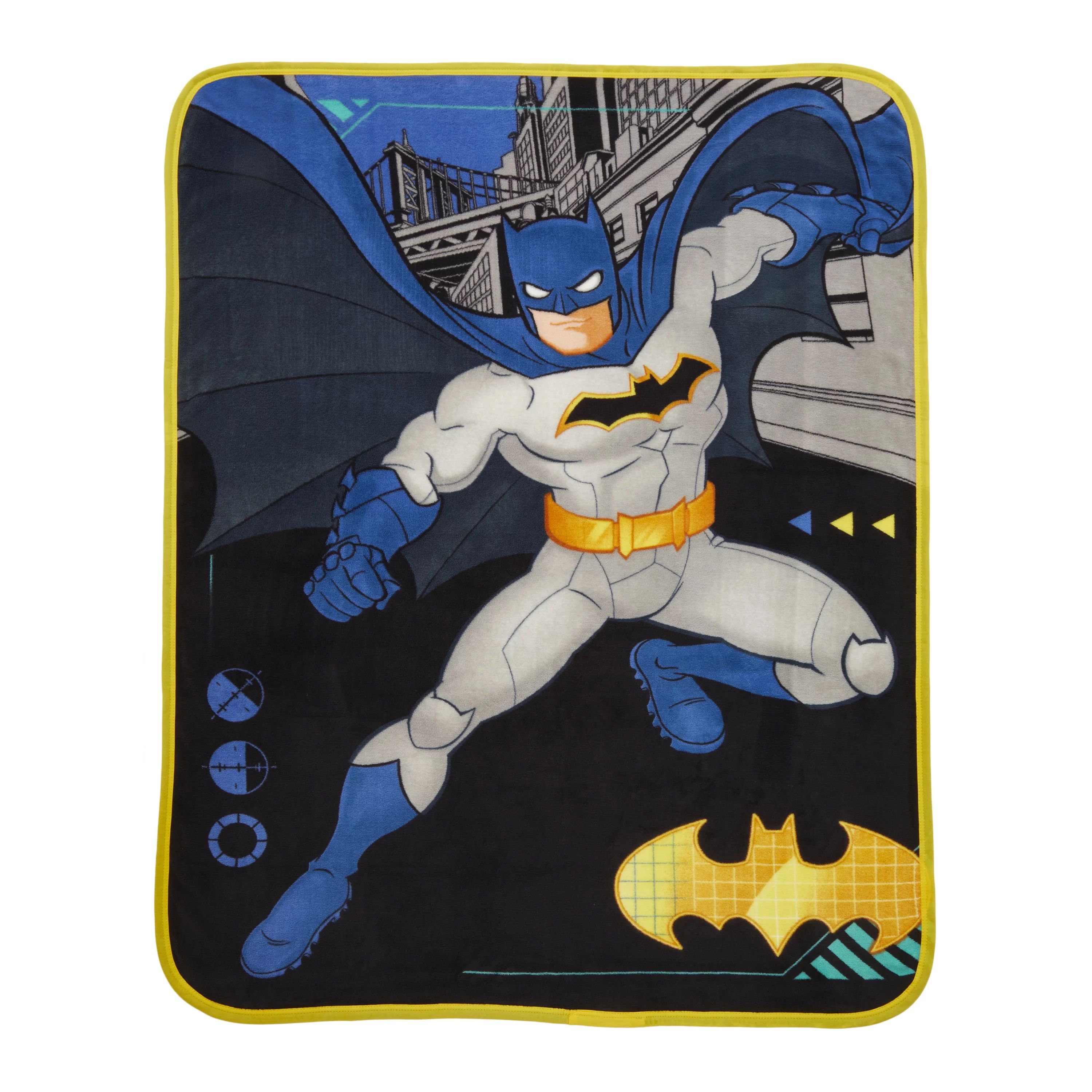 Batman Kids Throw, Microfiber Fleece Bedding, 46x60 - Walmart.com | Walmart (US)